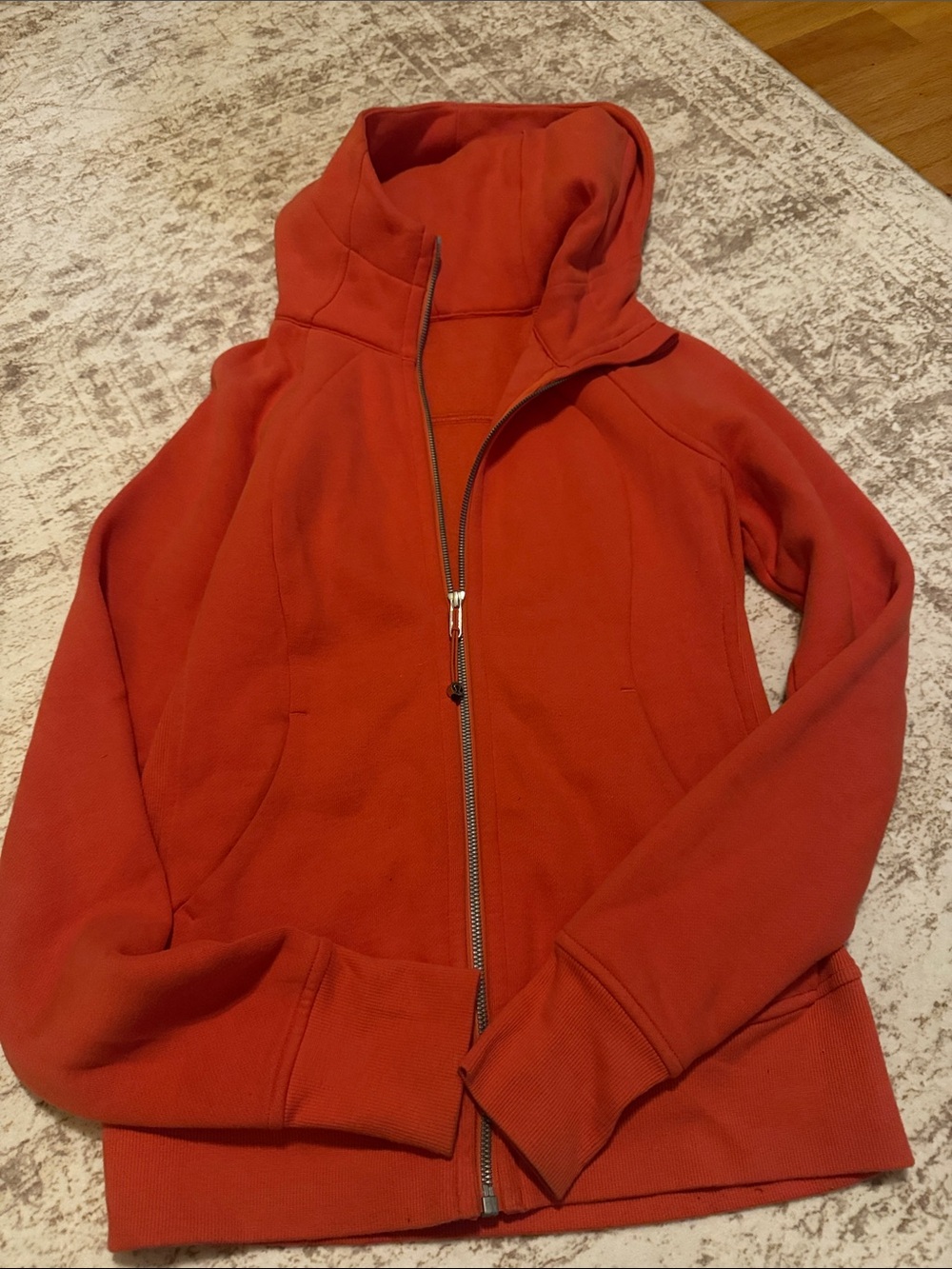lululemon athletica Red Zip Hoodie
